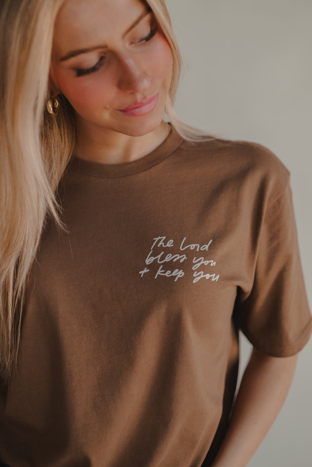 The Blessing Tee - Light Brown