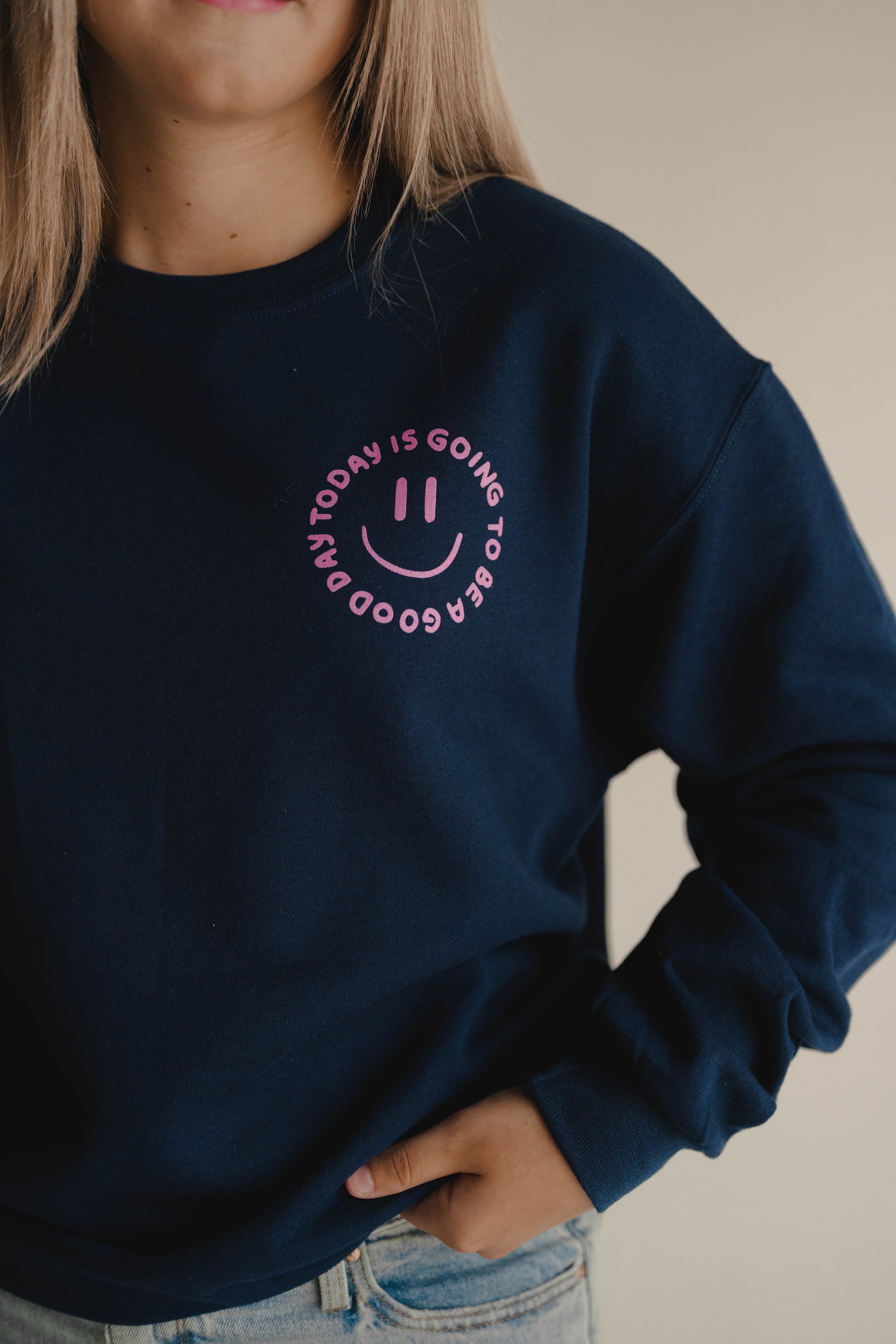 Good Day Pullover- Navy