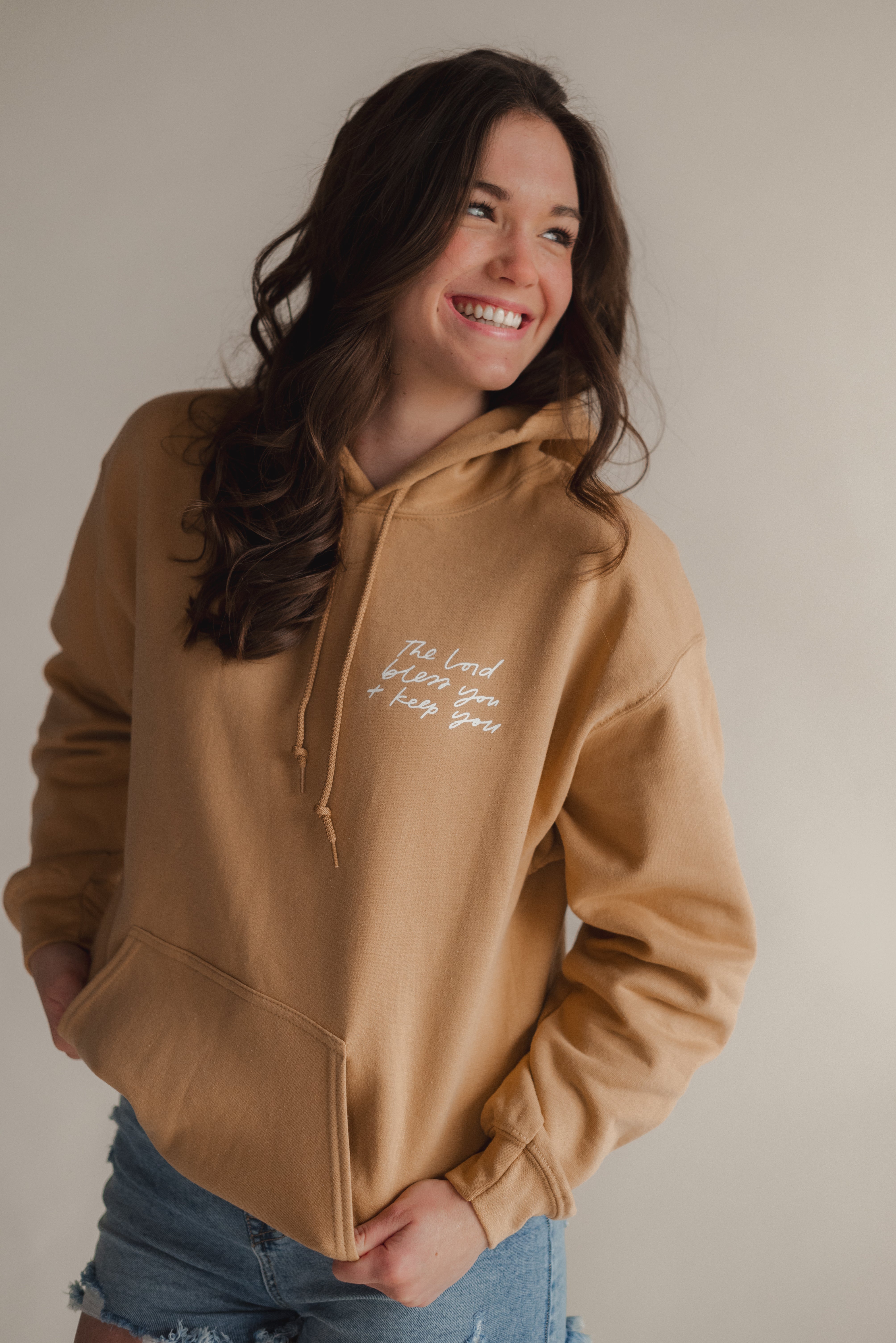 Blessing Hoodie- Vintage Gold – Dear Heart