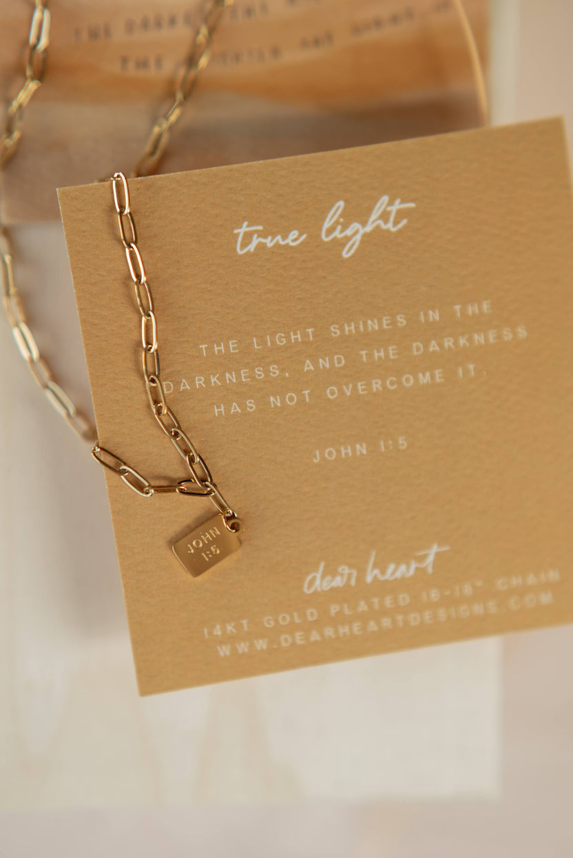 True Light Tag Necklace – Dear Heart